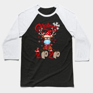 Funny Christmas 2020 reindeer shirt  Merry Christmas 2020 reindeer with mask toilet paper Baseball T-Shirt